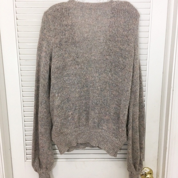 FREE PEOPLE | Women's Karina Wrap Sweater Gray L - Picture 2 of 8